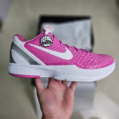 Nike Kobe 6 Think Pink basketball shoes vibrant pink performance and style design