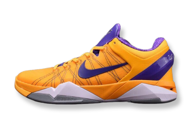 Nike Kobe 7 Yin and Yang basketball shoes black and white split design
