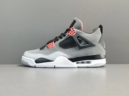 Air Jordan 4 Infrared sneakers black grey red accents iconic retro design
