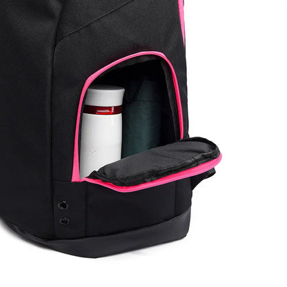 Nike Hoops Elite Pro backpack black pink front view