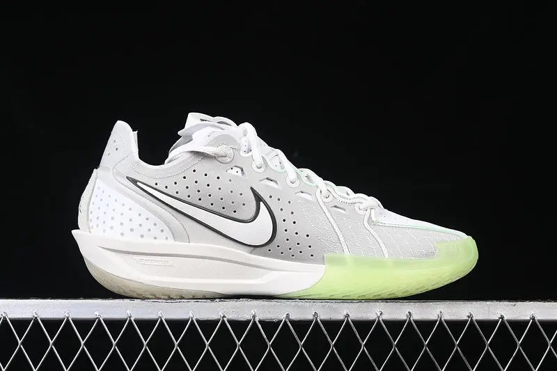 Nike Air Zoom GT Cut 3 Vapor Green basketball shoes front view performance sneakers