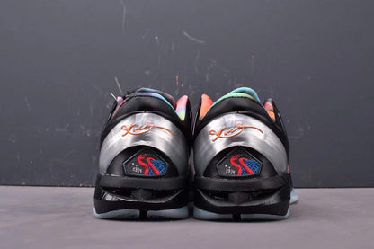 Nike Kobe 7 Galaxy AS basketball shoes black with cosmic starry design
