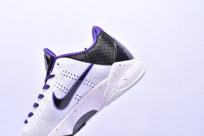 Nike Zoom Kobe 5 x Inline basketball shoes in black and white colorway
