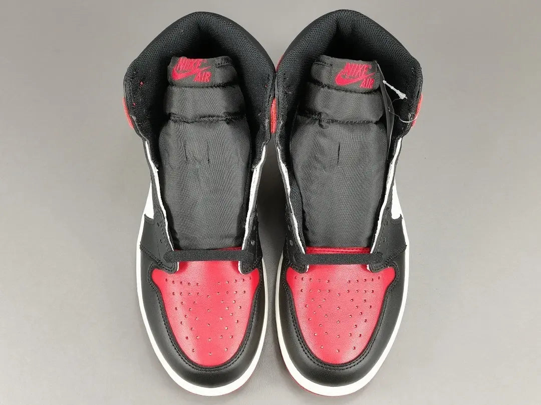 Air Jordan 1 Retro High Bred Toe red black white sneaker
