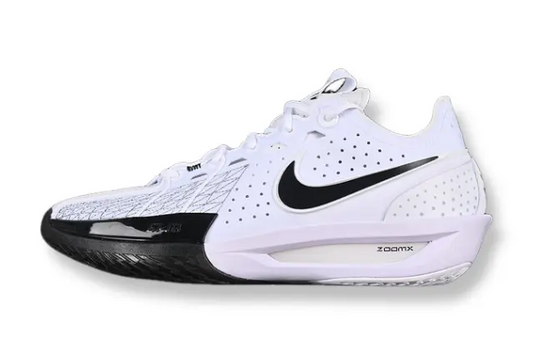 Nike Air Zoom GT Cut 3 Panda basketball shoes black white front view performance sneakers