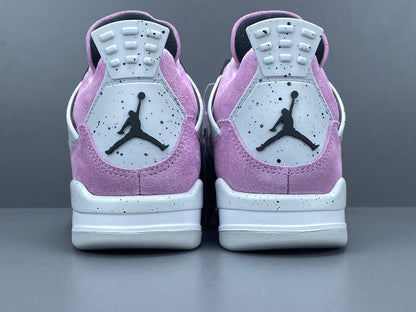 Air Jordan 4 Orchid sneakers side view pastel pink retro basketball shoes iconic style
