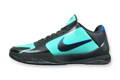 Nike Kobe 5 Protro EYBL Academy PE basketball sneakers featuring lightweight upper, forefoot Zoom Air, and elite traction
