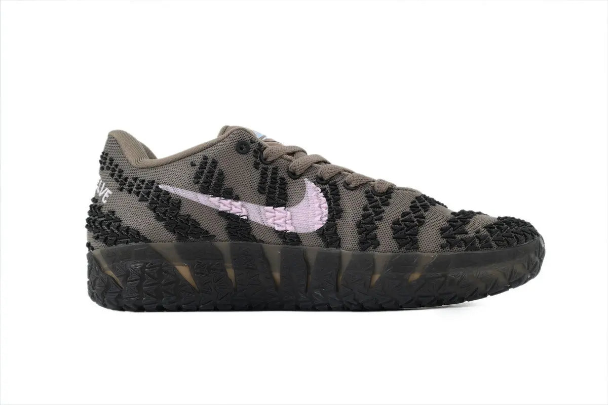 nike ja 3 x showstopper basketball shoes side view with bold vibrant colorway