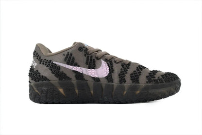 nike ja 3 x showstopper basketball shoes side view with bold vibrant colorway