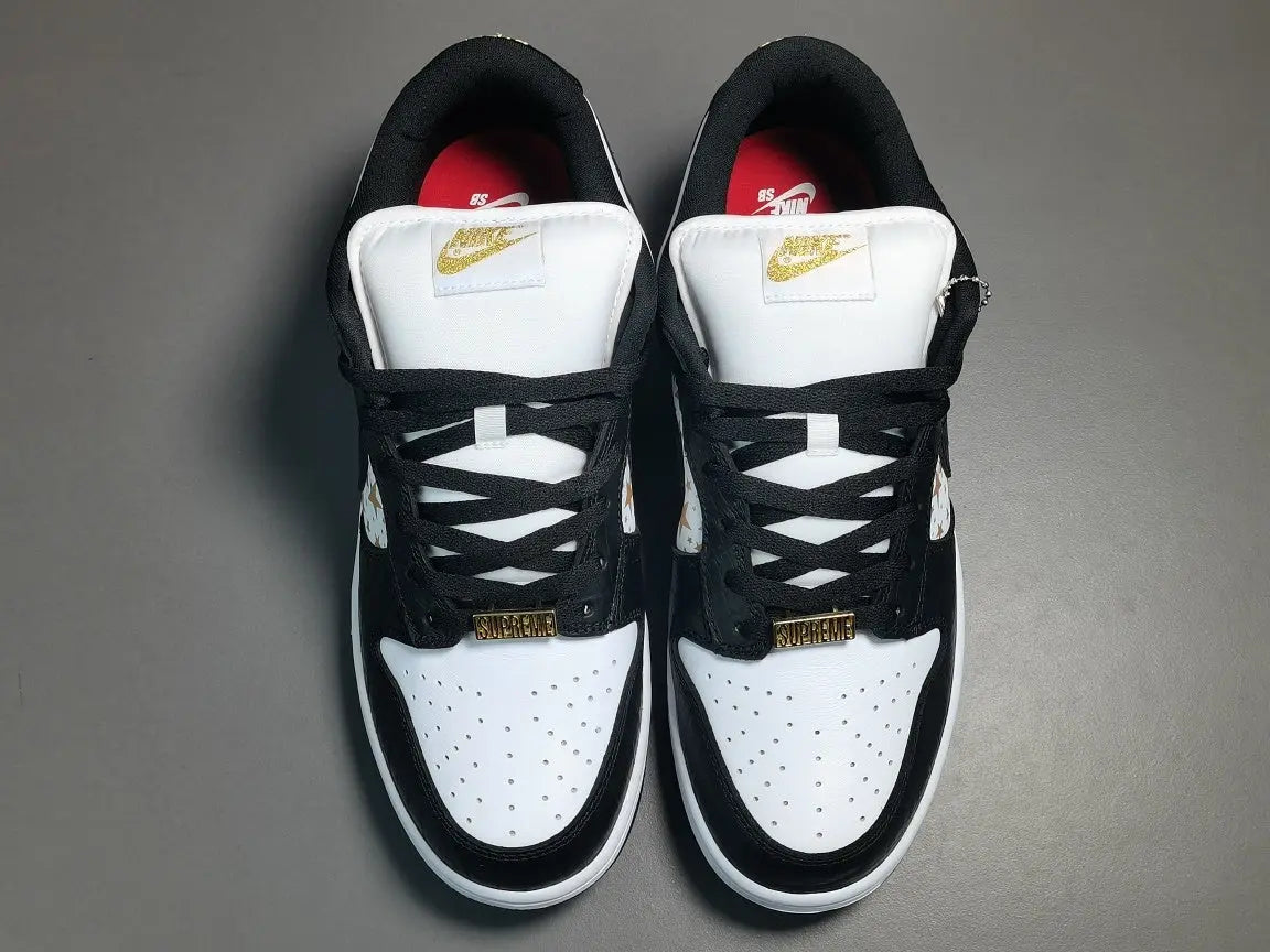 Nike SB Dunk x Supreme Stars Black sneakers limited edition streetwear collaboration

