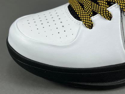 Nike Kobe 4 Protro White Black Del Sol basketball sneakers with accents
