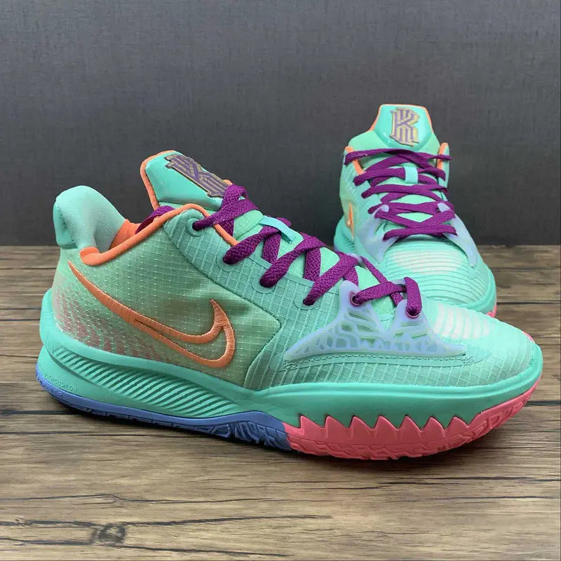 Nike Kyrie 4 Low Keep Sue Fresh basketball shoes – multicolor limited edition sneakers with #KeepSueFresh embroidered and Zoom Air cushioning for court performance