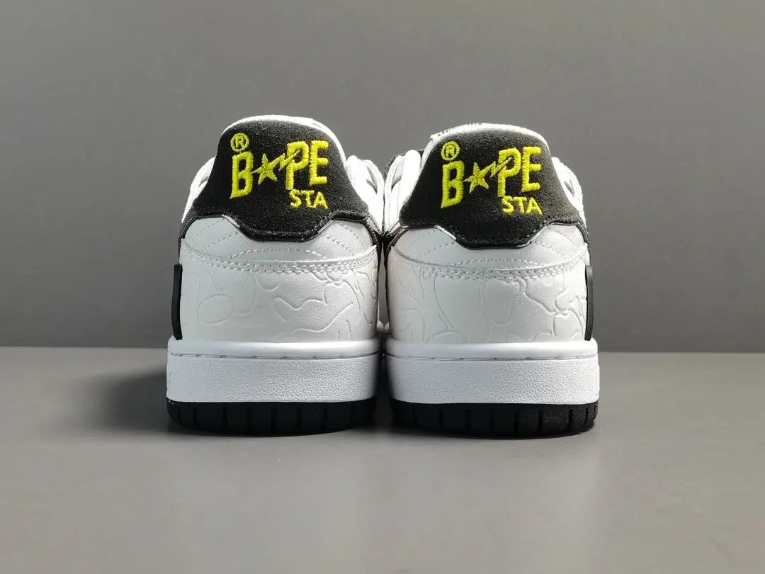 BAPE SK8 STA sneakers white silver streetwear premium casual stylish shoes