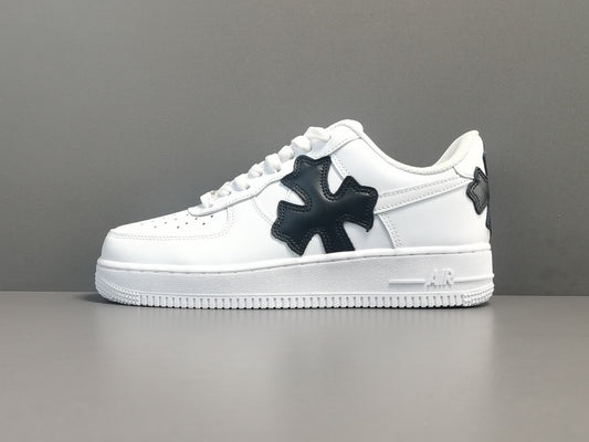 Nike Air Force 1 collaboration with Chrome Hearts featuring luxury leather accents