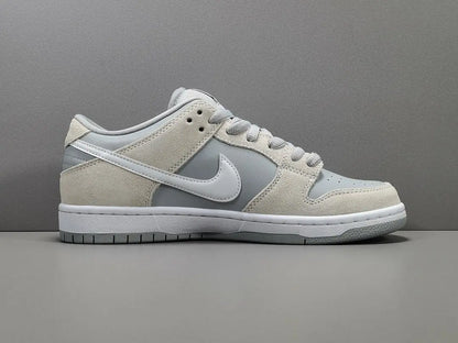 Nike SB Dunk Low Summit White Wolf Grey sneaker premium leather suede limited edition skate shoe