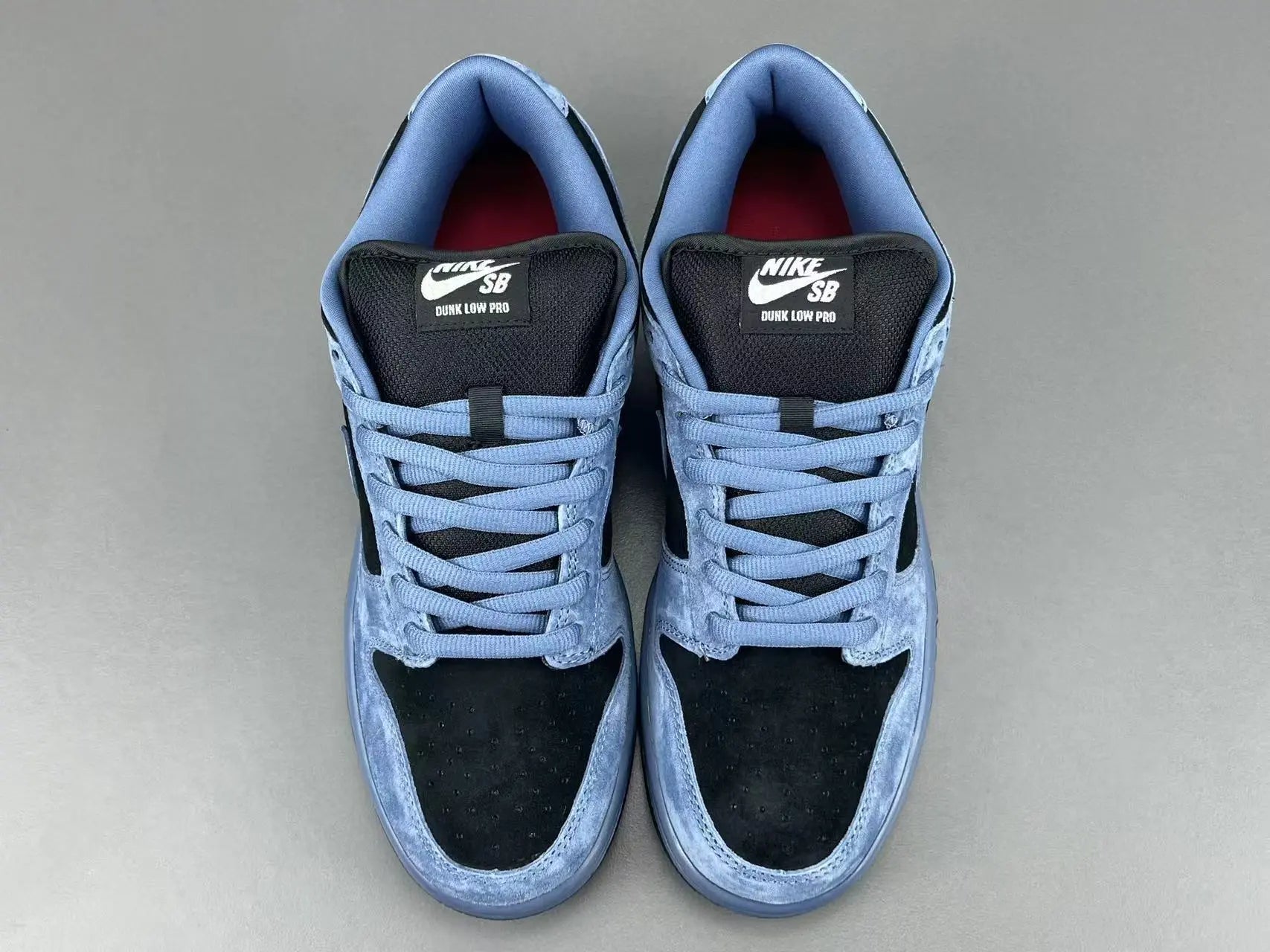 Nike SB Dunk Supreme 94 Ocean Fog low top sneaker side view grey white