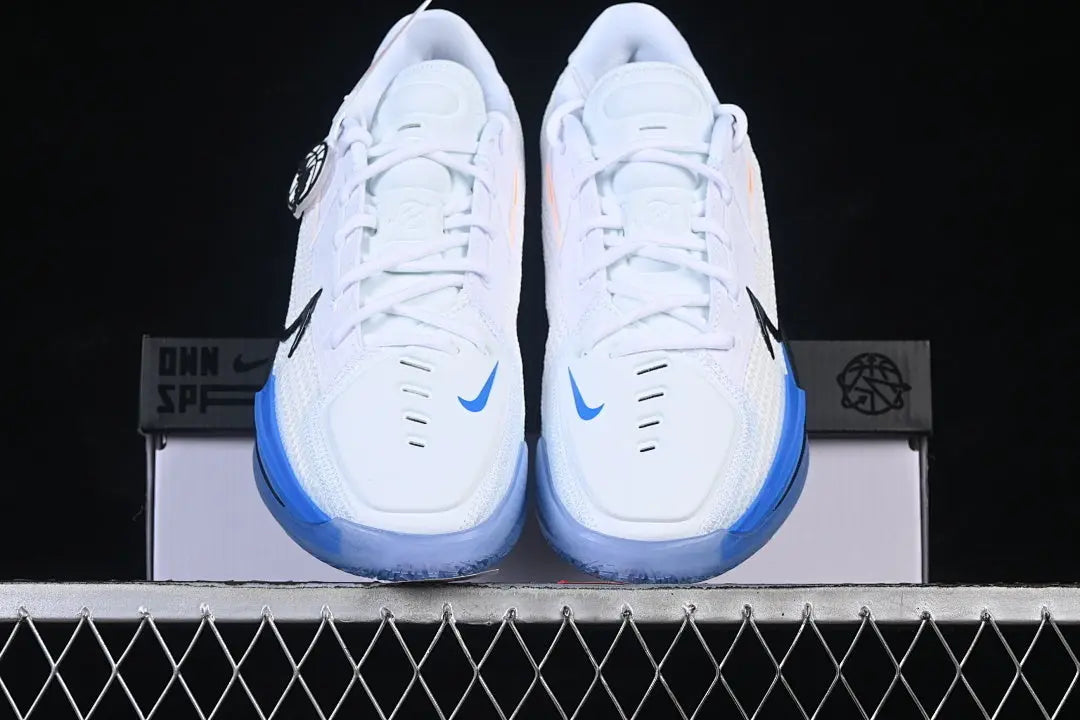 Nike Air Zoom GT Cut White Photo Blue basketball shoes with Zoom Air cushioning