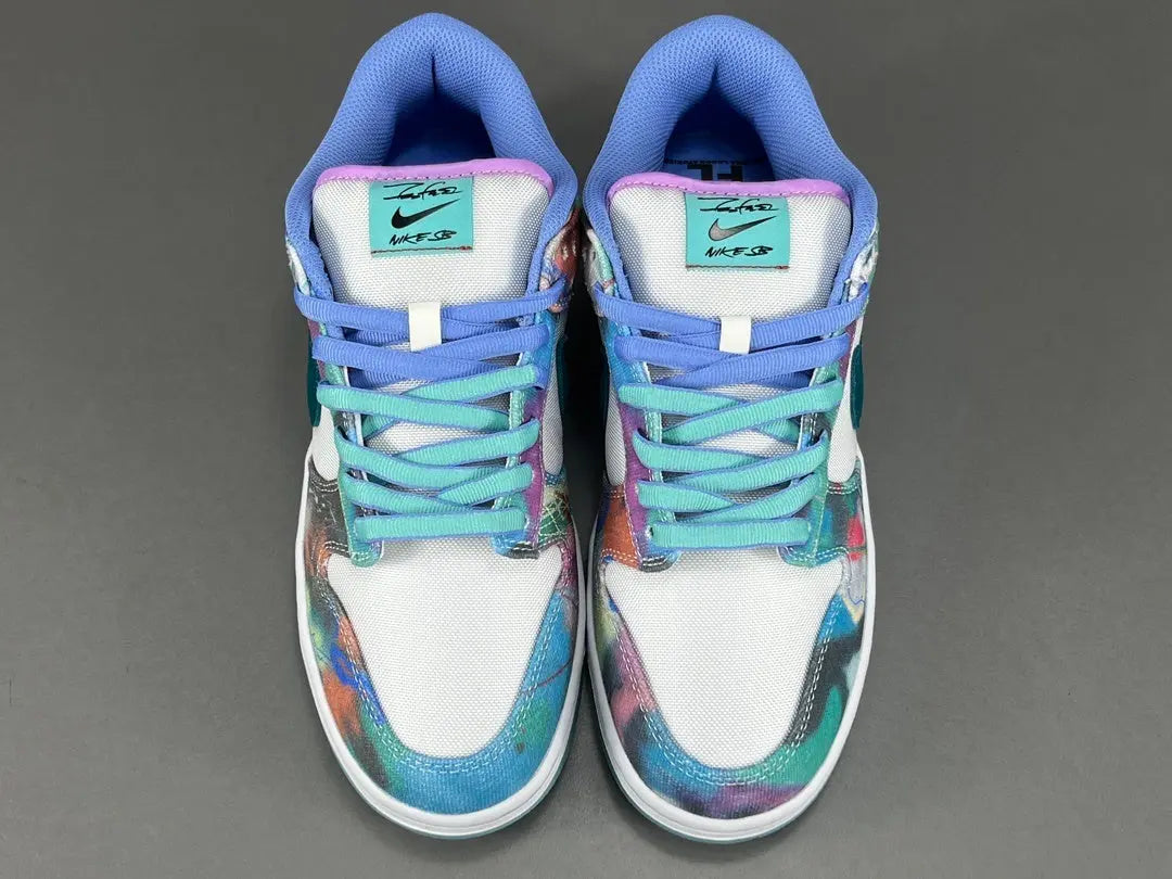 Nike SB Dunk Low Futura Laboratories Bleached Aqua sneaker white grey aqua limited edition skate shoe