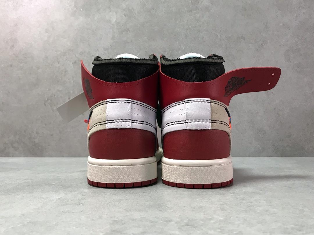 Jordan 1 Retro High Off-White Chicago sneakers showcasing deconstructed style and heritage