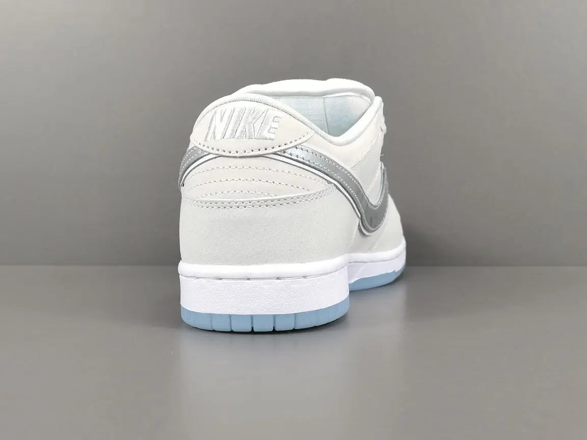 Nike SB Dunk White Lobster Friends and Family low top sneaker side view white grey