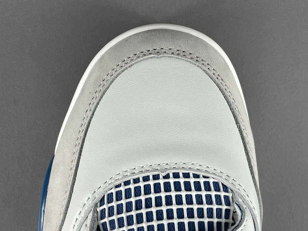 Air Jordan 4 Military Blue sneakers side view retro basketball shoes iconic
