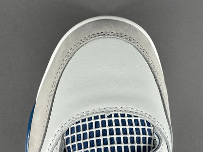 Air Jordan 4 Military Blue sneakers side view retro basketball shoes iconic
