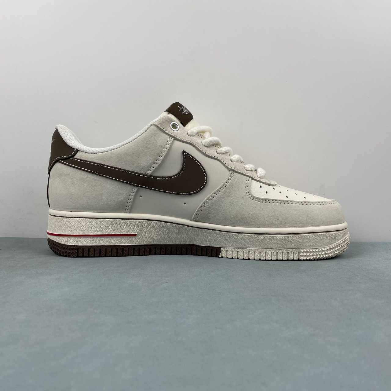 NIKE AIR FORCE 1 x STUSSY CUSTOM BROWN Replico