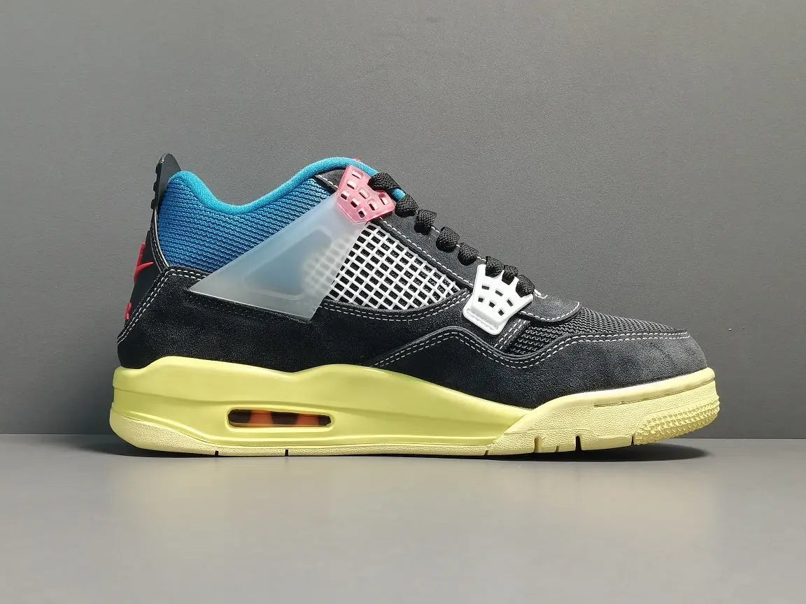 Air Jordan 4 Union Off Noir black beige sneakers premium men's shoes
