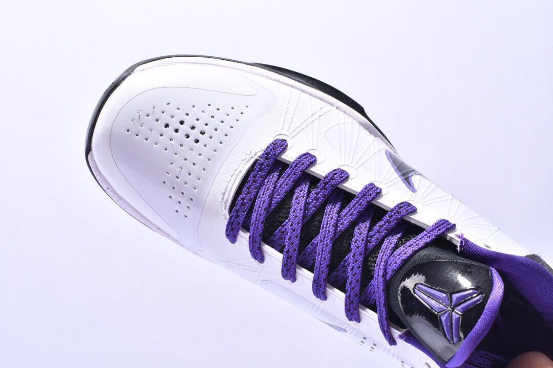 Nike Zoom Kobe 5 x Inline basketball shoes in black and white colorway
