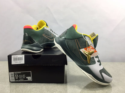 Nike Kobe 5 Protro EYBL basketball shoes in vibrant multicolor tournament-inspired design
