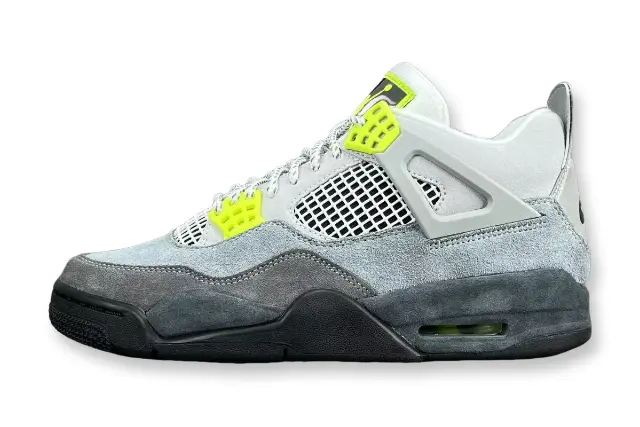 Air Jordan 4 SE 95 Neon white black neon green sneakers men's shoes
