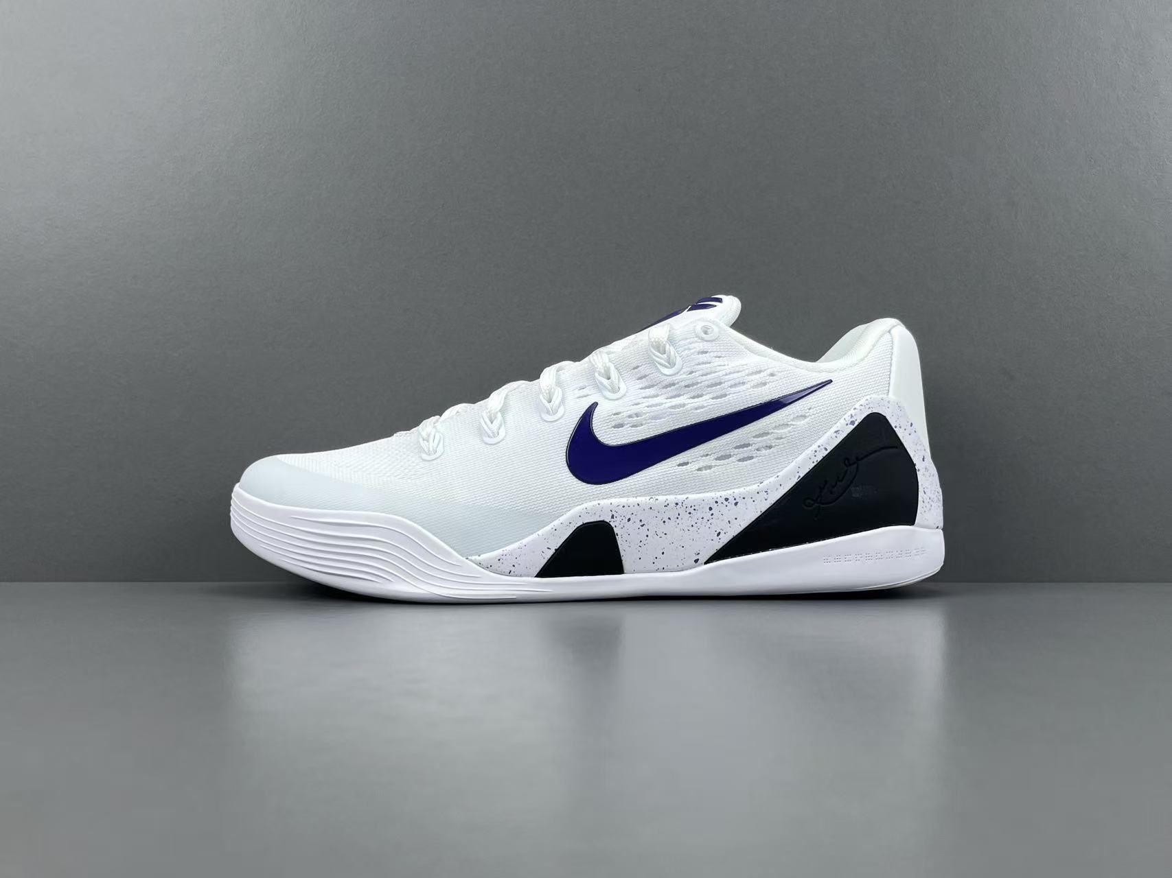 Nike Kobe 9 Elite Low EM White Court Purple basketball shoes mens sneakers