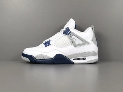 Jordan 4 Midnight Navy navy white leather retro sneakers unisex premium
