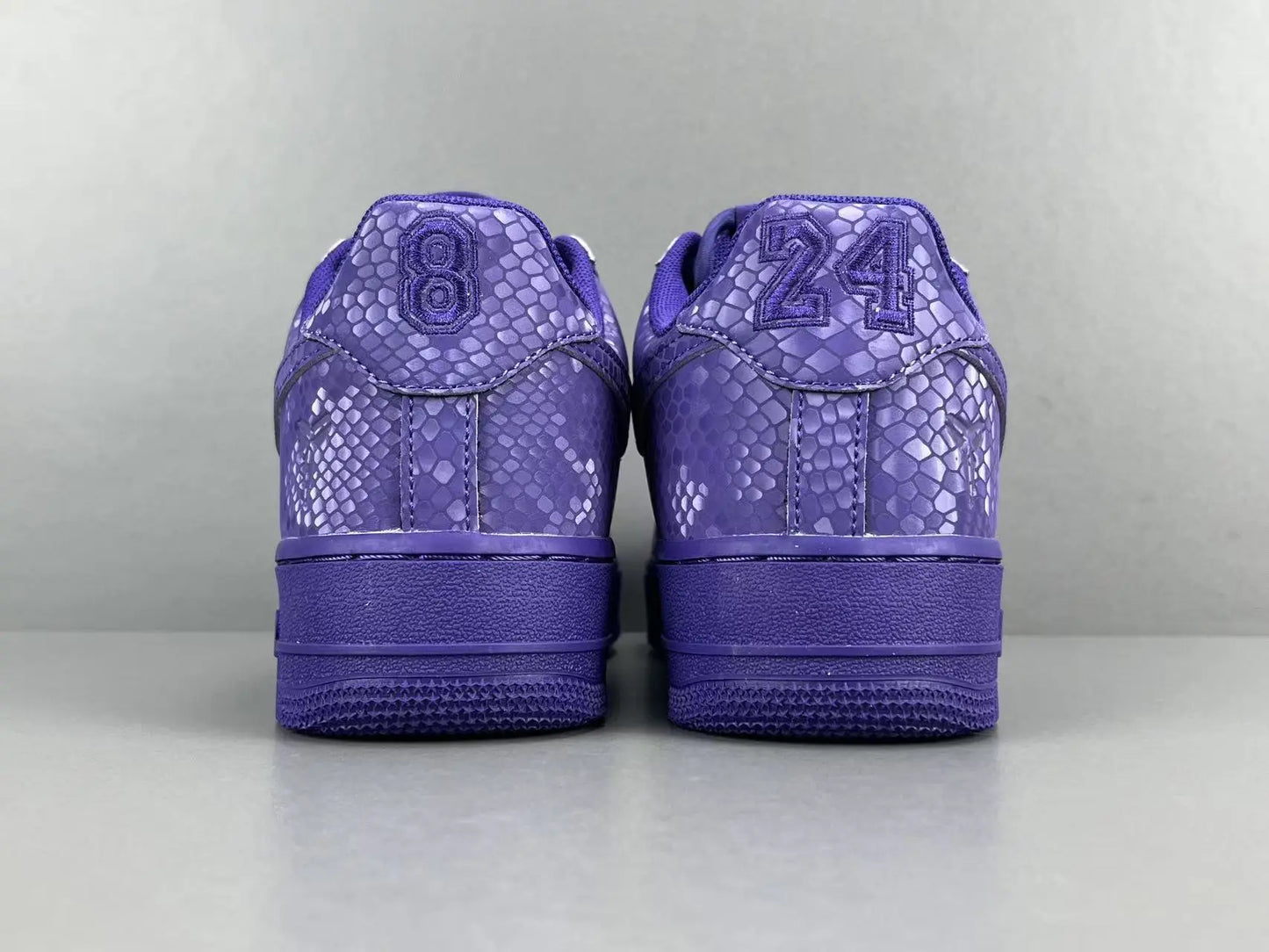 Nike Air Force 1 Court Purple Kobe Bryant inspired basketball sneakers leather