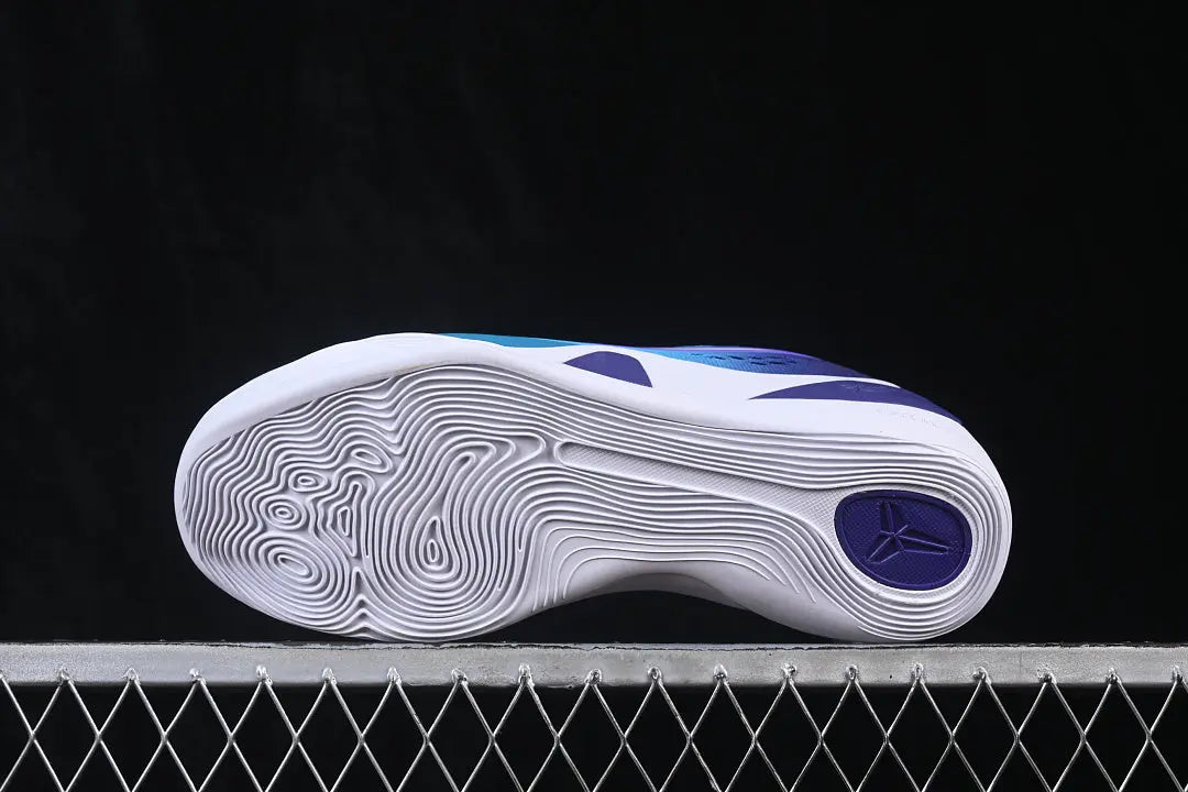 Nike Kobe 9 Elite Low EM Protro Draft Day purple and teal gradient basketball sneakers