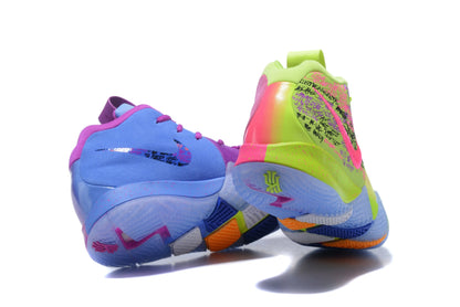 Nike Kyrie 4 x Confetti basketball shoes – low-top sneakers with multicolor confetti design and Zoom Air cushioning
