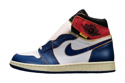 Jordan 1 Retro High Fragment Union Varsity Red Sport Royal sneaker
