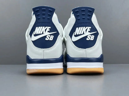 Air Jordan 4 SB Navy sneakers side view skate collaboration retro basketball shoes
