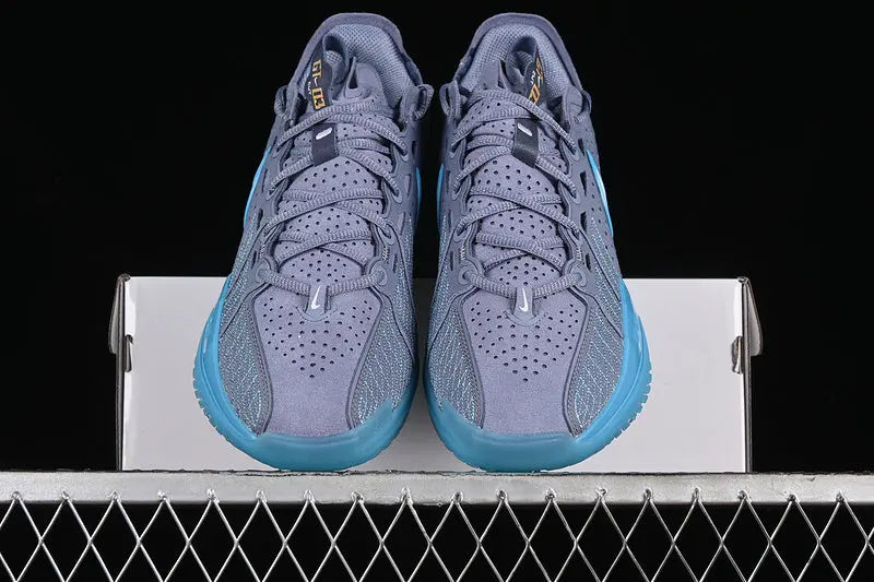 Nike Air Zoom GT Cut 3 Ashen Slate basketball shoes front view performance sneakers