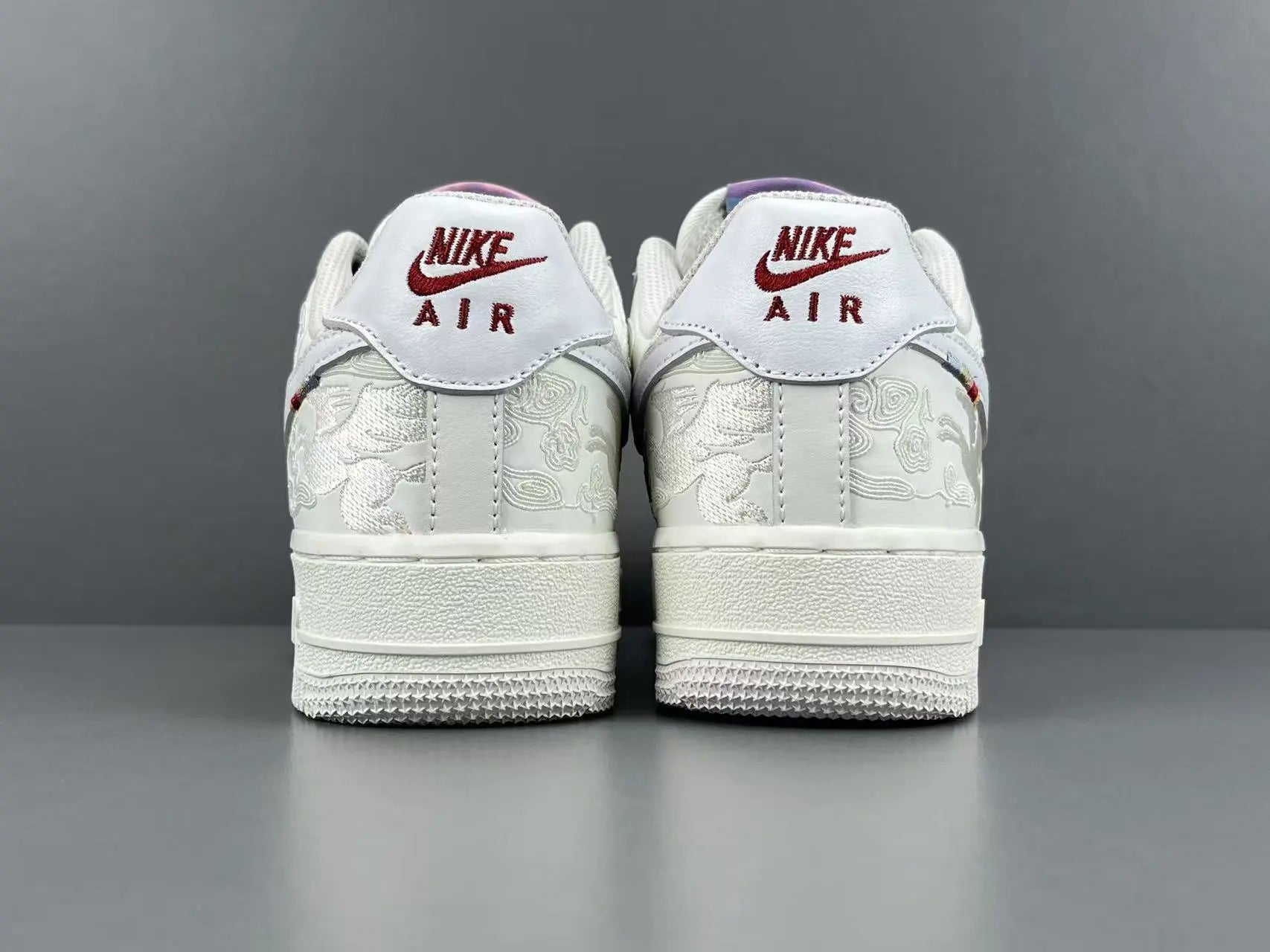 Nike Air Force 1 Pegasus Pack Phantom side view all-white leather sneaker