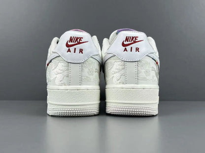 Nike Air Force 1 Pegasus Pack Phantom side view all-white leather sneaker