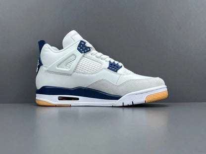 Air Jordan 4 SB Navy sneakers side view skate collaboration retro basketball shoes
