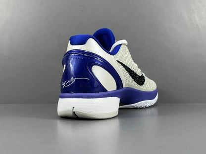 Nike Kobe 6 Concord basketball shoes white and purple sleek performance design
