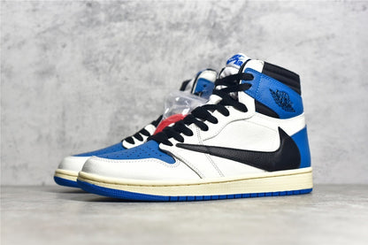 Jordan 1 High OG Fragment Travis Scott sneakers with premium leather and bold design