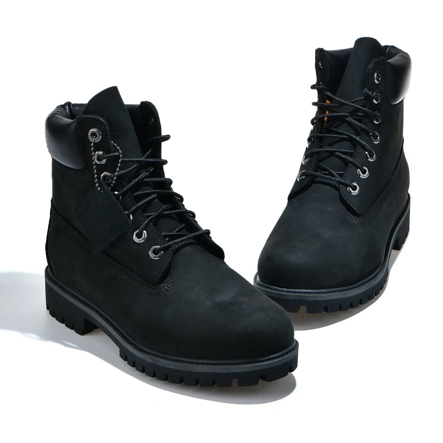 Timberland 6 inch premium waterproof black leather boot for men durable winter