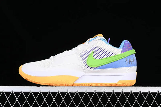 Nike Ja 1 x Trivia basketball sneakers in vibrant limited edition colorway, lightweight performance shoes for men with Zoom Air cushioning