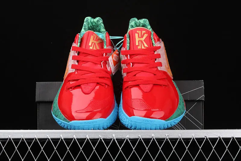 Nike Kyrie 2 Low x SpongeBob Mr Krabs basketball shoes – red and gold sneakers with bold design and performance traction