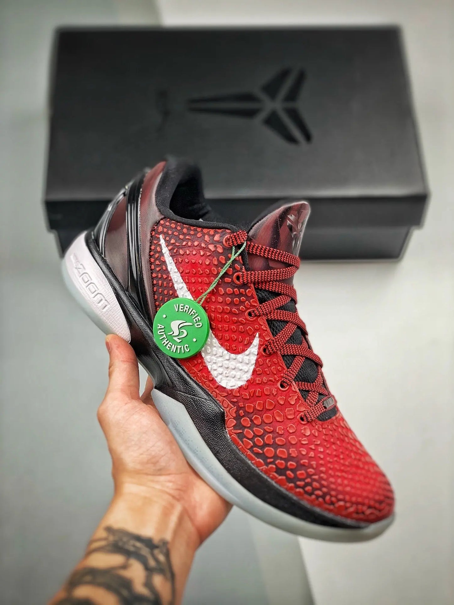 Nike Kobe 6 Protro Challenge Red All-Star basketball shoes bold commemorative edition
