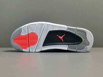 Air Jordan 4 Infrared sneakers black grey red accents iconic retro design
