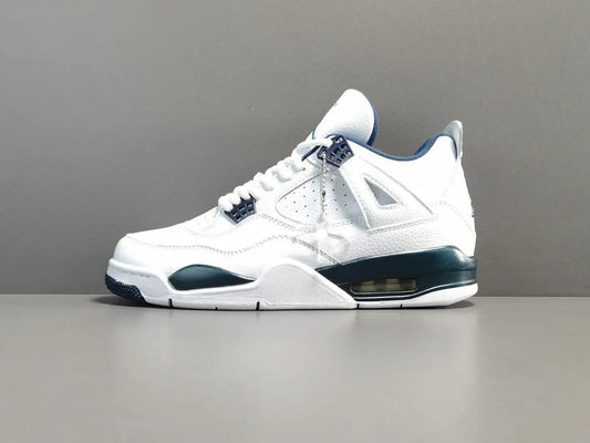 Air Jordan 4 Columbia sneakers white blue accents classic retro basketball shoes
